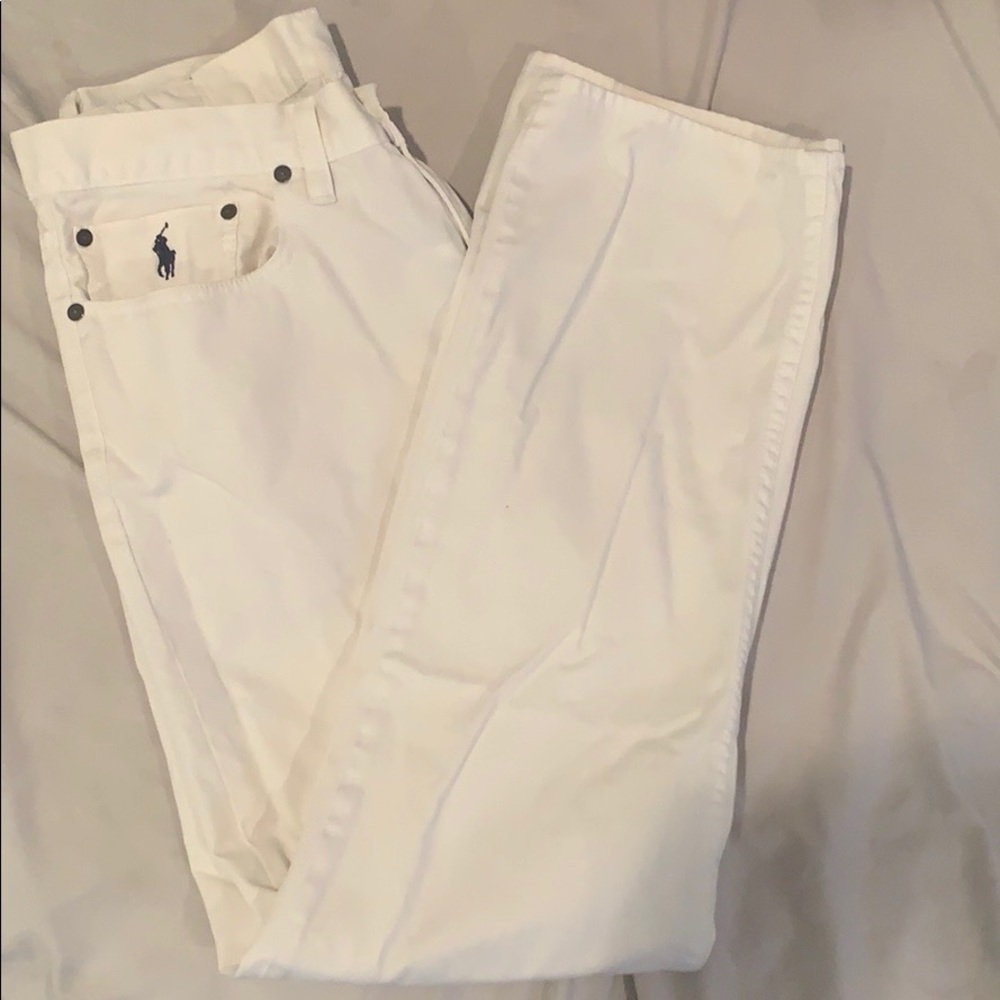 White Authentic Polo Pants 32x32